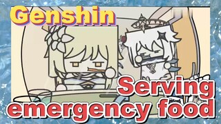 Serving emergency food