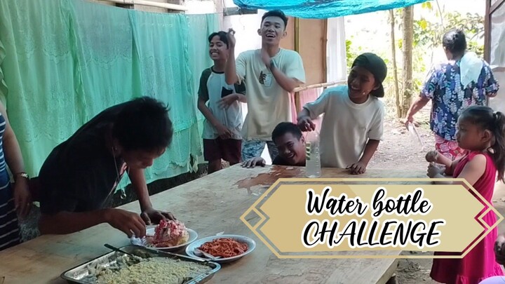 Laugh to the max.. hahaha water bottle challenge for food.