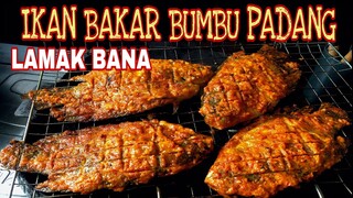 RESEP IKAN BAKAR BUMBU PADANG, MASAK GAMPANG & BUMBUNYA LEBIH MERESAP