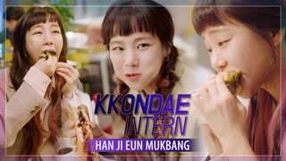 [Mukbang] "Kkondae Intern" Han Ji Eun's Eating Show (Korean Beaf, Pizza)
