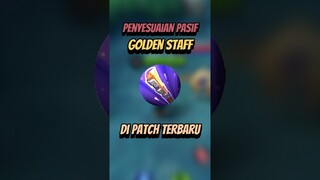 Penyesuaian pasif golden staff di patch terbaru #mlbb #mobilelegends #mlbbcreatorcamp