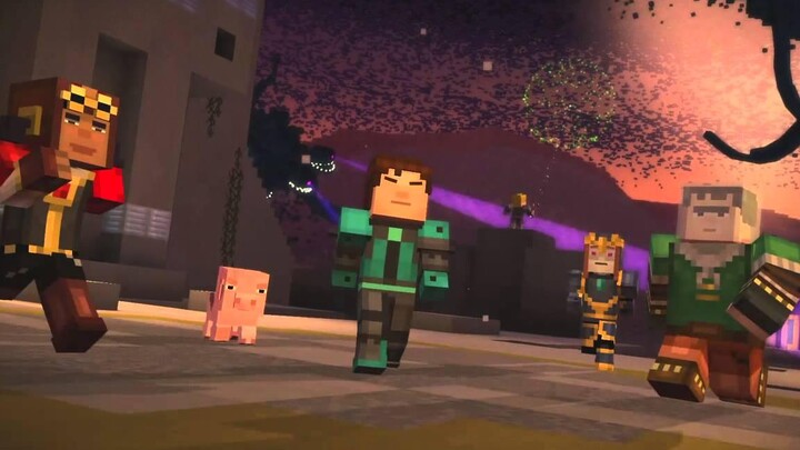 Minecraft Story Mode Wither Storm Battle