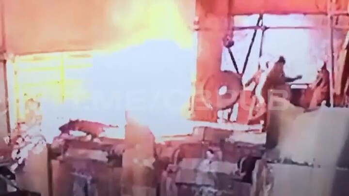 Worker accidentally falls into molten iron