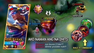 BEATRIX NEW META VS BODAK (2 hits ako?) | BRUNO BEST BUILD AND EMBLEM MLBB - Master Bodak