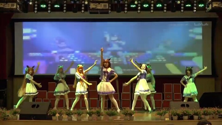 Uma Musume: Pretty Derby performed the horse jumping legend at the school's welcome party!