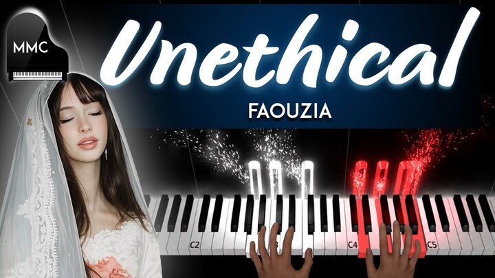 Unethical by Faouzia (LIVE VERSION) piano cover/tutorial + sheet music + lyrics