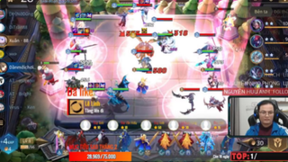 CỜ LIÊN QUÂN 4 PHÁP SƯ + BÁN THẦN Không Chơi VoLkath vẫn Hủy Diệt Đối Thủ