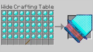 Minecraft, If Crafting Was Wide..
