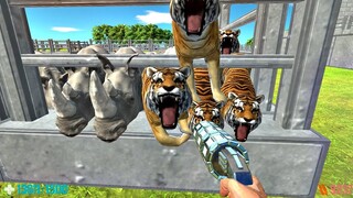 Escape from Vicious Animals If You Can. Fps Perspective! Animal Revolt Battle Simulator