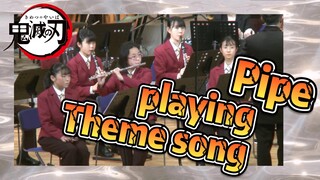 Pipe playing Theme song