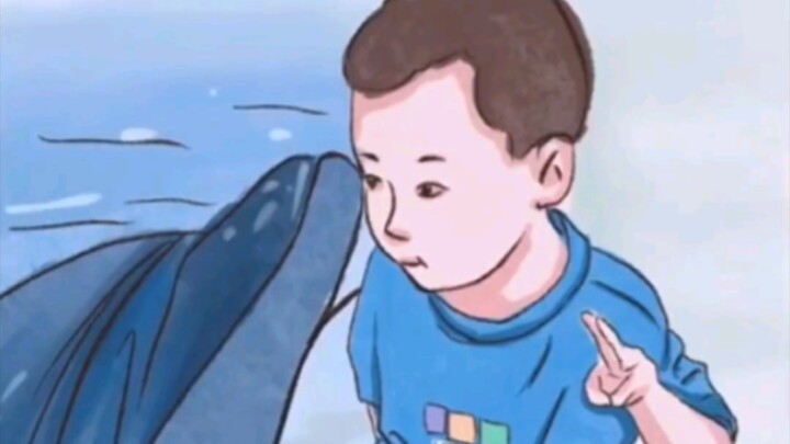 เด็กน้อยกับโลมาตัวเล็กสื่อถึงความรักกันได้ดีมาก ทั้งคู่น่ารักสุดๆ!