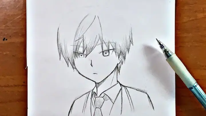 Easy anime drawings | how to draw anime boy step-by-step