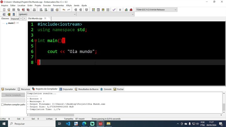 C++ Aula - Sentencas simples e compostas em C++