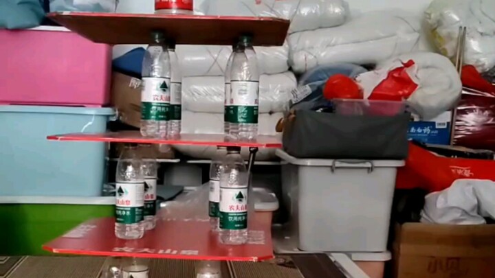 [First Attempt] Nongfu Spring Upright Four-Tower Setup 4+4+4+1