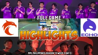ECHO VS. TNC FULLGAME HIGHLIGHTS | MPL PH S13 WEEK 2 DAY 3