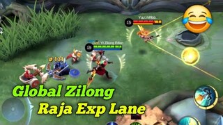 KOCAK PANI SOK JAGO NGAJAK DUEL ZILONG DI LATE GAME😂