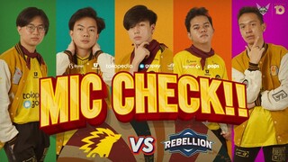 MAKIN KESINI MAKIN KESANA - MIC CHECK ONIC VS REBELLION MPL ID S10 WEEK 6