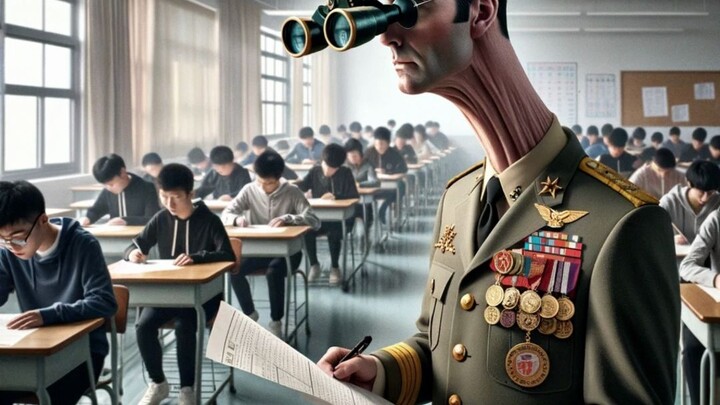 General MacArthur takes the college entrance exam—how will you, Your Excellency, proctor it?