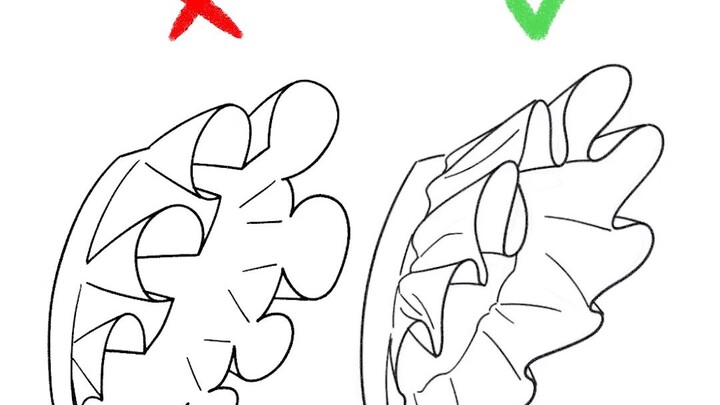 【kawaiisensei】Teach you how to draw three-dimensional and exquisite little flying sleeves in one min