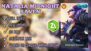 New Natalia Midnight Raven Skin Script Full Effect Patch Lou Yi