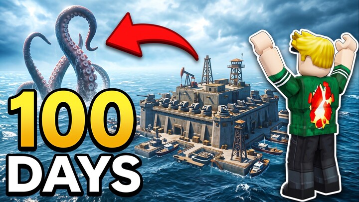 I Survived ALL 100 Days at Sea in Roblox!