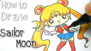 HOW TO DRAW Cute Sailor Moon ★สอนวาด "เซเลอร์มูน" น่ารักๆ ★Kawaii Cartoon Characters✿
