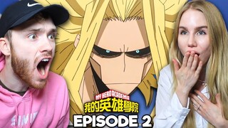 WHAT HAPPENED TO ALL MIGHT?! | My Hero Academia S1E2 REACTION