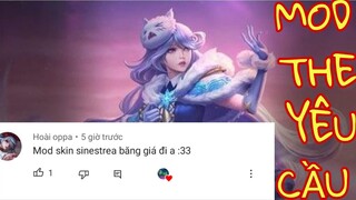 Mod skin sinestrea băng giá đầy đủ âm thanh hiệu ứng có màn hình xuất hiện cho mấy yếu