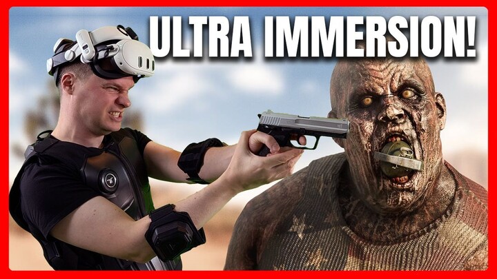 Feeling Zombies in VR? 🧟‍♂️ bHaptics TactSuit Pro & Sleeves &Visor Review