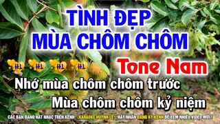 Karaoke Tình Đẹp Mùa Chôm Chôm - Tone Nam | Nhạc Sống Hay Dễ Hát