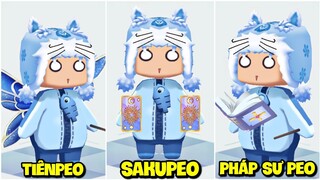 PHÁP SƯ MEOWPEO SAKUPEO THỦ LĨNH THẺ PÀI NÀNG TIÊN PÉO THỬ THÁCH MUA SKIN SIÊU LẦY TRONG MINI WORLD