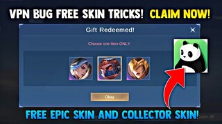 SECRET EVENT! GET FREE EPIC SKIN AND COLLECTOR SKIN! VPN TRICKS! LEGIT! | Mobile Legends 2022