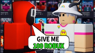 these roblox squid game SCAMS are everywhere