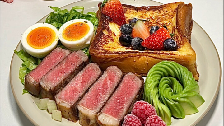 ดื่มด่ำกับการทำอาหารเช้า | ขนมปังสอดไส้ไหลทะลักนมเนย & อะโวคาโดเมลต์