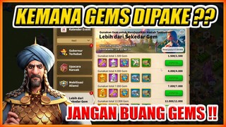 KEMANA GEMS RISE OF KINGDOMS DIHABISKAN ?? EVENT MTG ROK 6 JANUARI 2024 !!