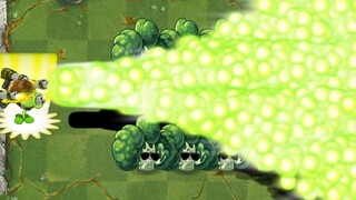 Tantangan PvZ 2 - 50 tanaman di level 1 menggunakan keterampilan pamungkas melawan zombie raksasa hi