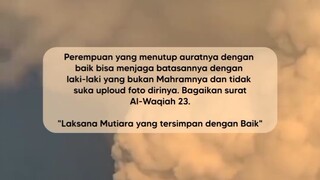 aurat Wanita itu seperti perhiasan yg harus di jaga dengan baik.