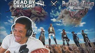 Dead by Daylight x Attack On Titan | REACTION