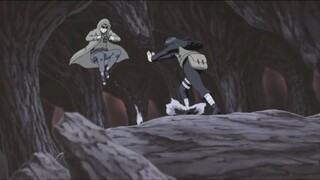 Shino fights the fake Hinata, Shino attacks him with the Secret Technique: Insect Tornado English Du