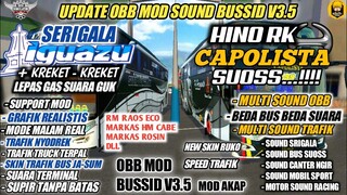 UPDATE OBB MOD SOUND IGUAZU & HINO RK CAPOLISTA BUSSID V3.5 |KREKET KREKET | BUS SIMULATOR INDONESIA