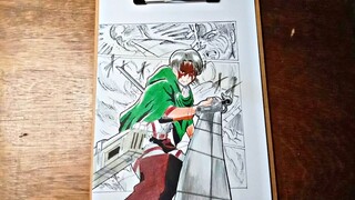 Drawing Attack on Titan Manga Style • Levi Ackerman