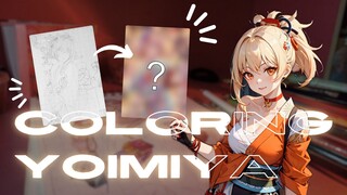coloring Yoimiya | Genshin Impact