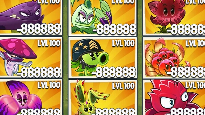PvZ Challenge 2 - Plant Level 100 vs. Machine Football Zombie with 1 Chlorophyll