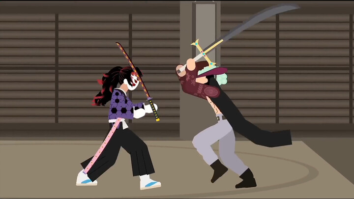 [ Demon Slayer ] Kibutsuji vs [ One Piece ] Mihawk