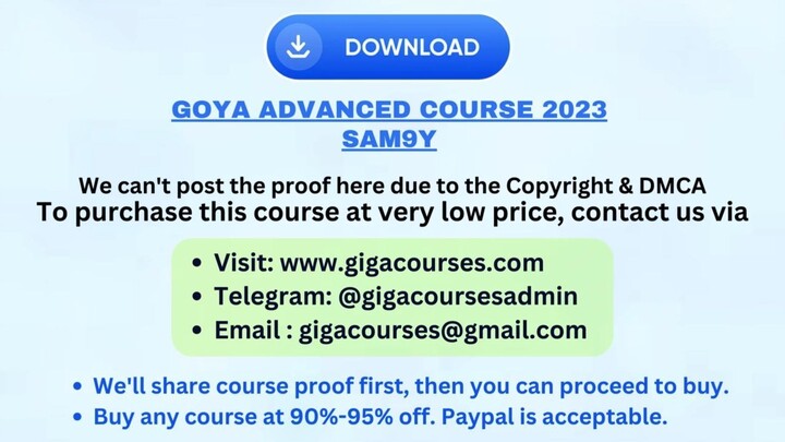 Goya Advanced Course 2023 - Sam9y