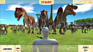 FPS Avatar VS 100 Dinosaurs. Animal Revolt Battle Simulator