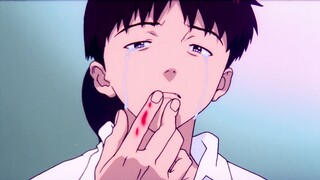 For whom are you shedding tears in "Kusato×𝑬𝑽𝑨丨Ikari Shinji"?