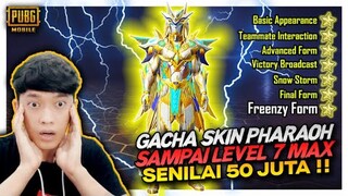 GACHA SKIN PHARAOH SENILAI 50 JUTA SAMPAI LEVEL 7 MAX , GILA INI SKIN PALING MAHAL DI PUBG MOBILE