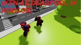 Killing Superhero As Deadpool In (ROBLOX)