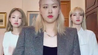 军白期女团！ROSÉ抖音更新JENNIE和LISA合体视频